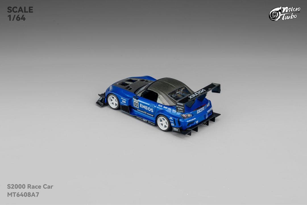 1/64 Micro Turbo ホンダ S2000 race car 青