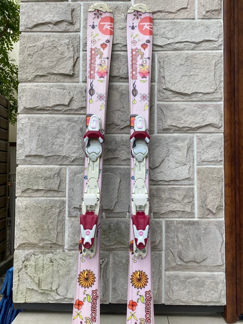 Rossignol ピンクスキーセット 花柄