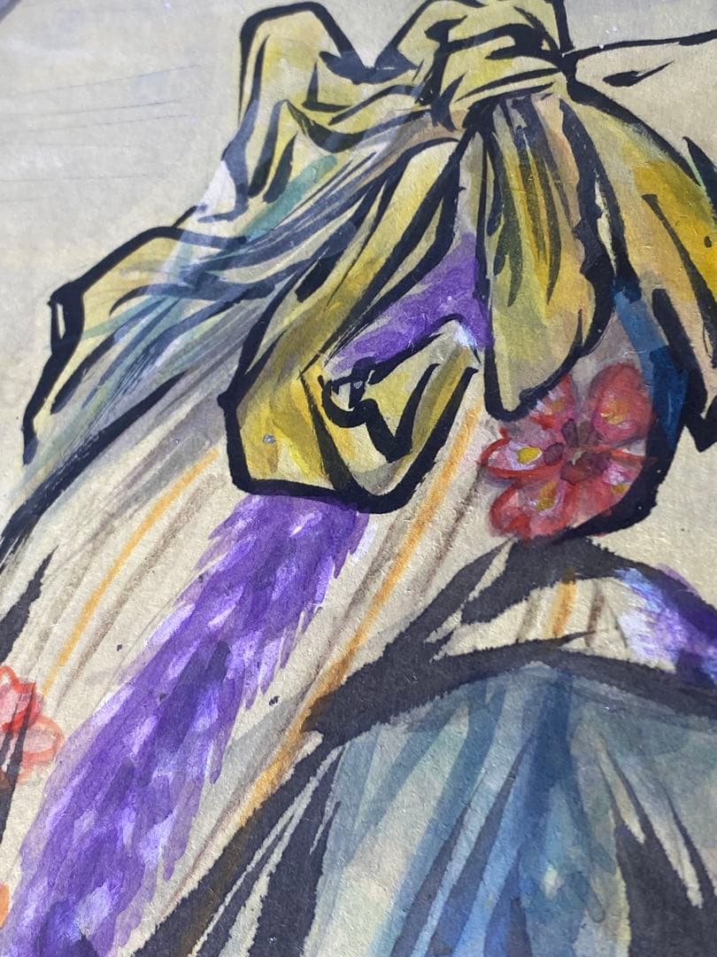 2878❣️近藤　大理　　絵画　飛天浮游