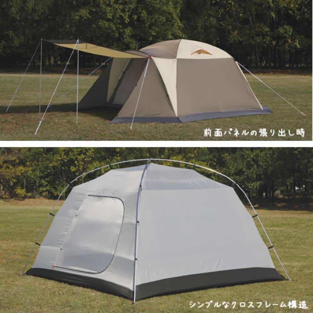 オガワ キャンパル　ピスタ５　テント　1回使用　美品　Ogawa　便利キャノピー