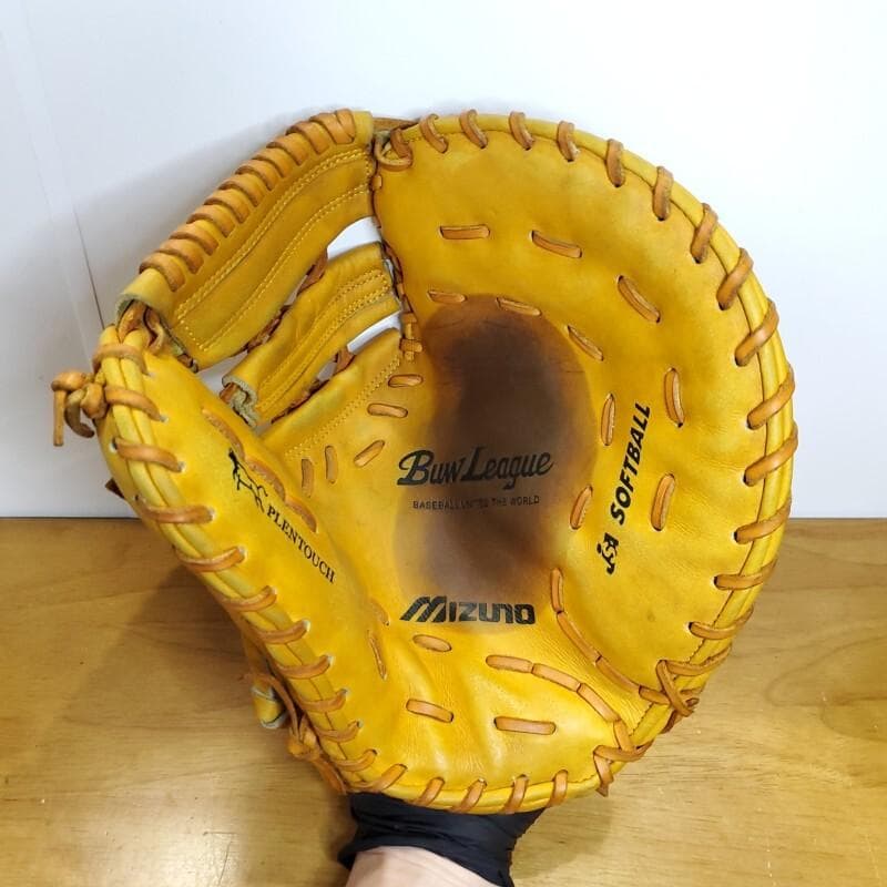 ミズノ ビューリーグ Mラベル 良品 ファーストミット ソフトボールグローブ