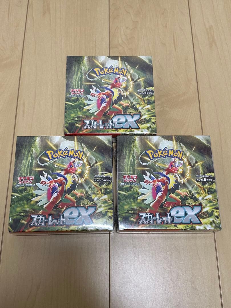 ポケモンカードスカーレットex & バイオレットex シュリンク付き合計6box