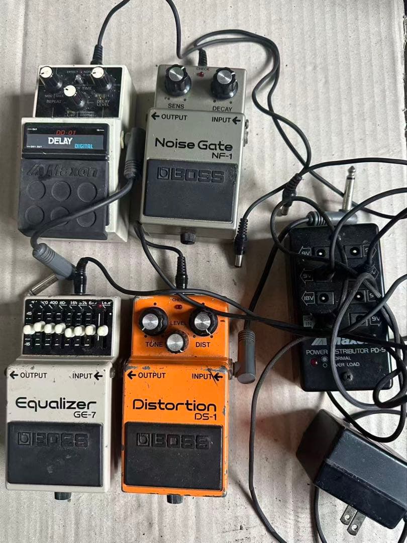 エフェクターセット GE-7 DS-1 NF-1 DELAY