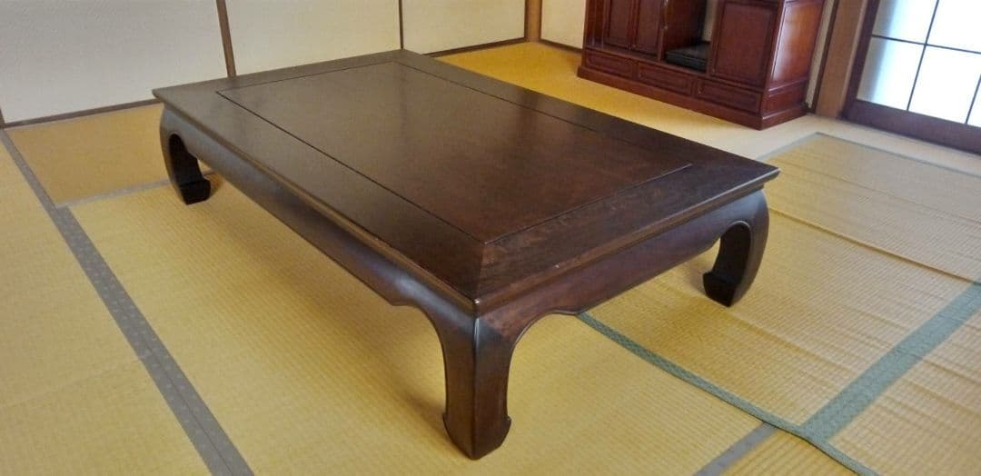 さらに大幅値下げ❣️ 美品　黒檀座卓5尺