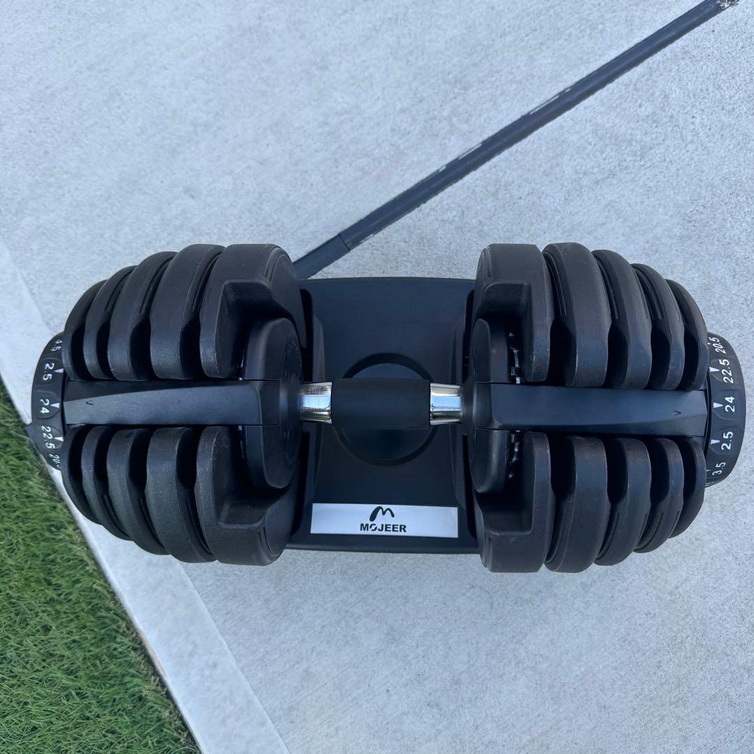 ① 可変式ダンベル　24KG　筋トレ
