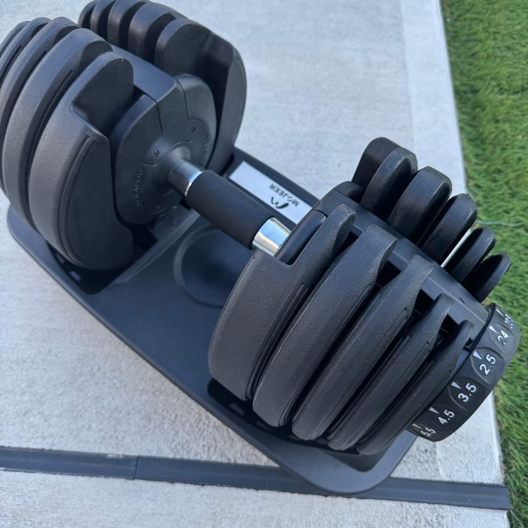 ① 可変式ダンベル　24KG　筋トレ
