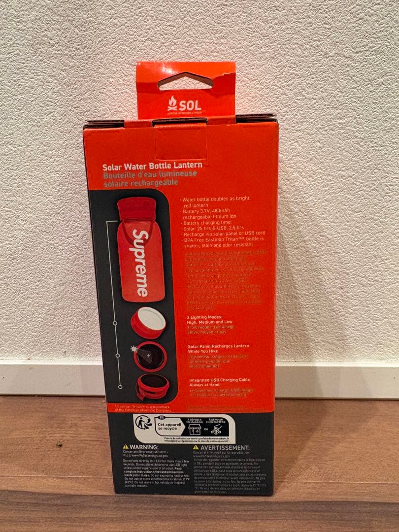 弁当箱・水筒 Supreme x SOL Water Bottle Lantern \"Red\"
