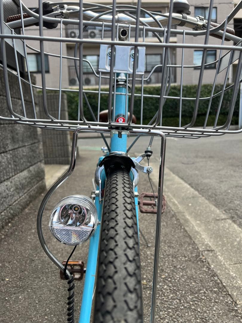 自転車　26インチ　ライトブルー　中古【引取限定】