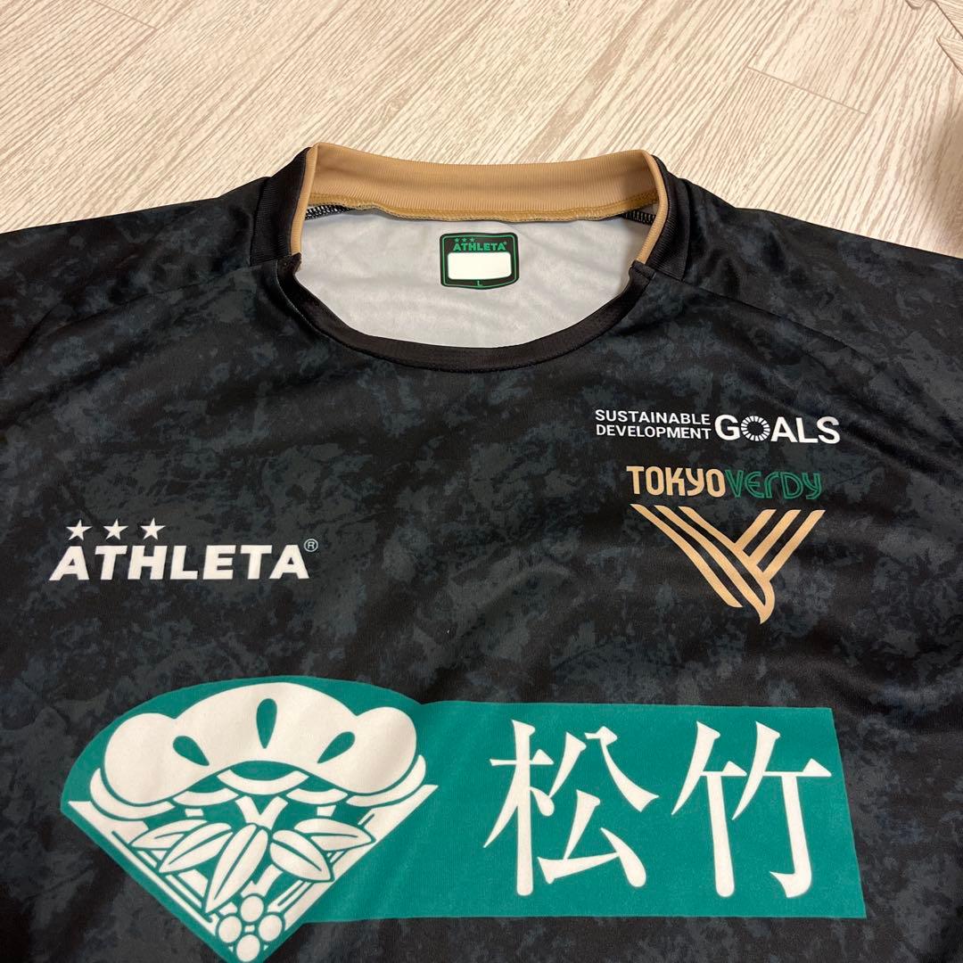 アスレタ　2025 東京ヴェルディ　プラクティスシャツ　半袖　GKモデル