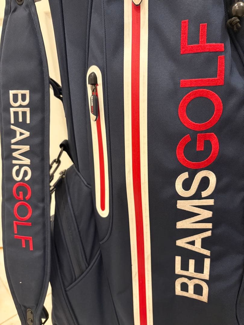 BEAMS GOLF スタンドキャディバッグ3 ネイビー