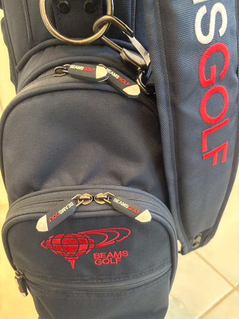BEAMS GOLF スタンドキャディバッグ3 ネイビー
