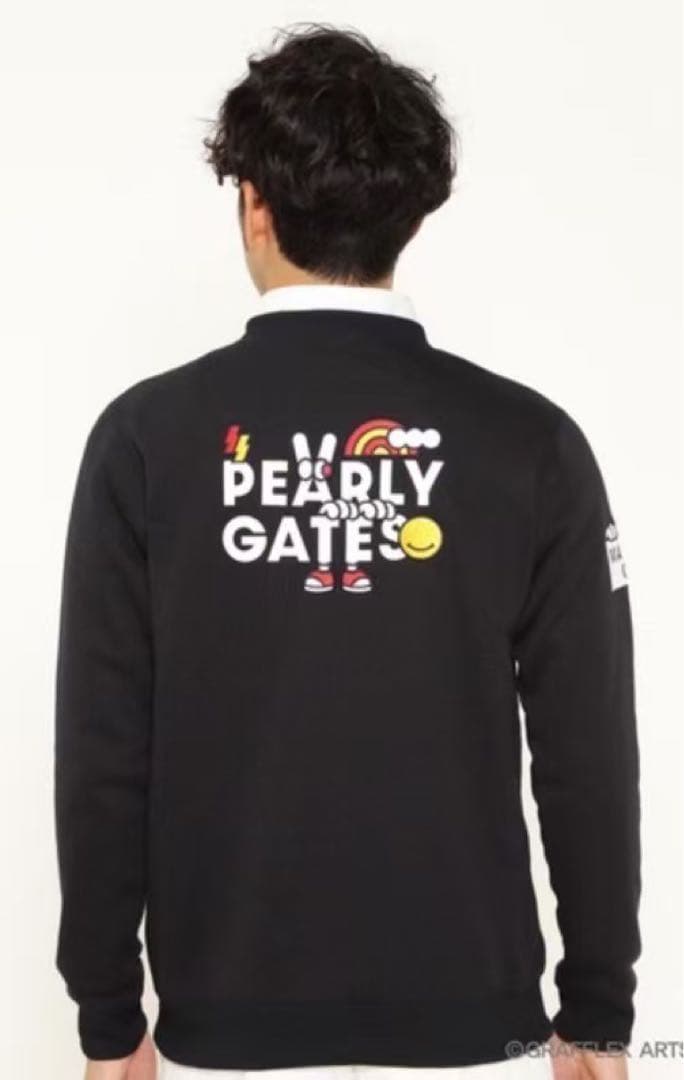 新品 正規品 パーリーゲイツ どうしちゃったPGスウェット 紺 サイズ4