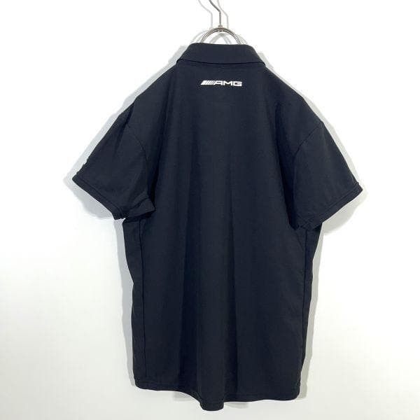 【美品】DESCENTE メルセデスベンツ コラボ ポロシャツ AMG 黒 M