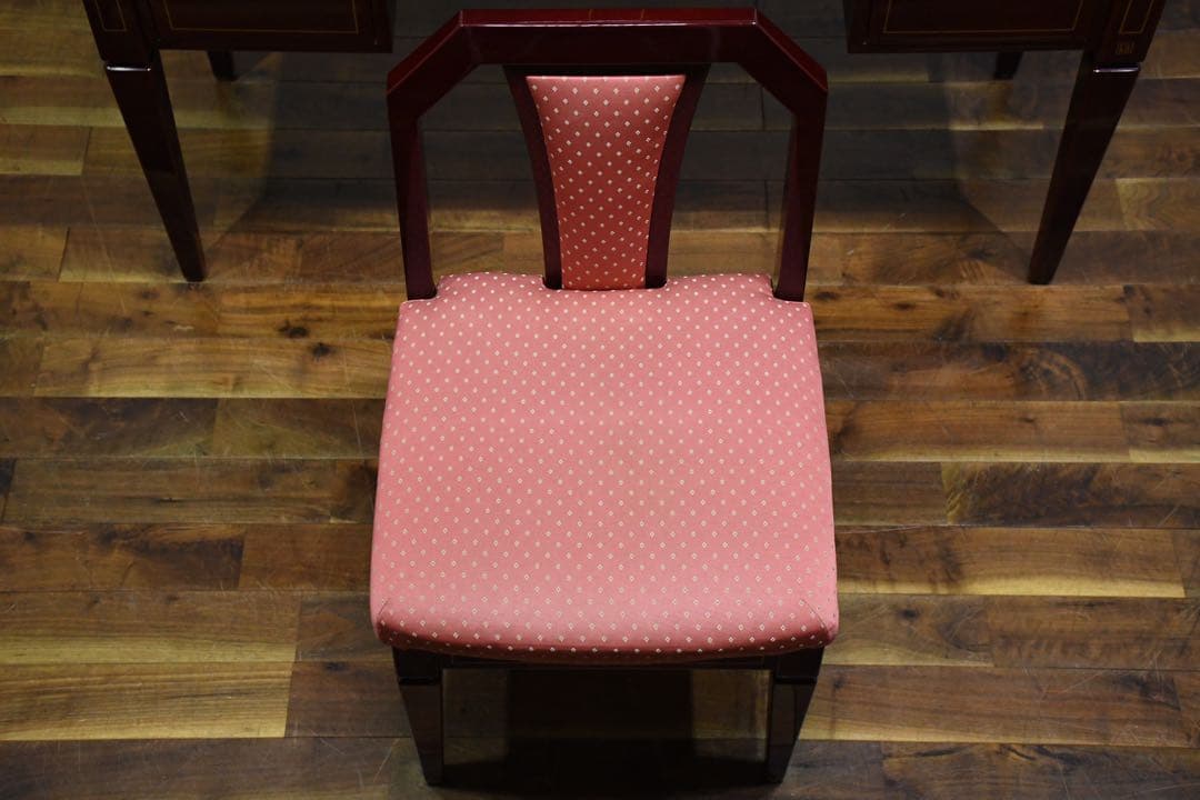 DFK72 北谷家具 キットファニチュア 仔山羊革張り ドレッサー チェアセット