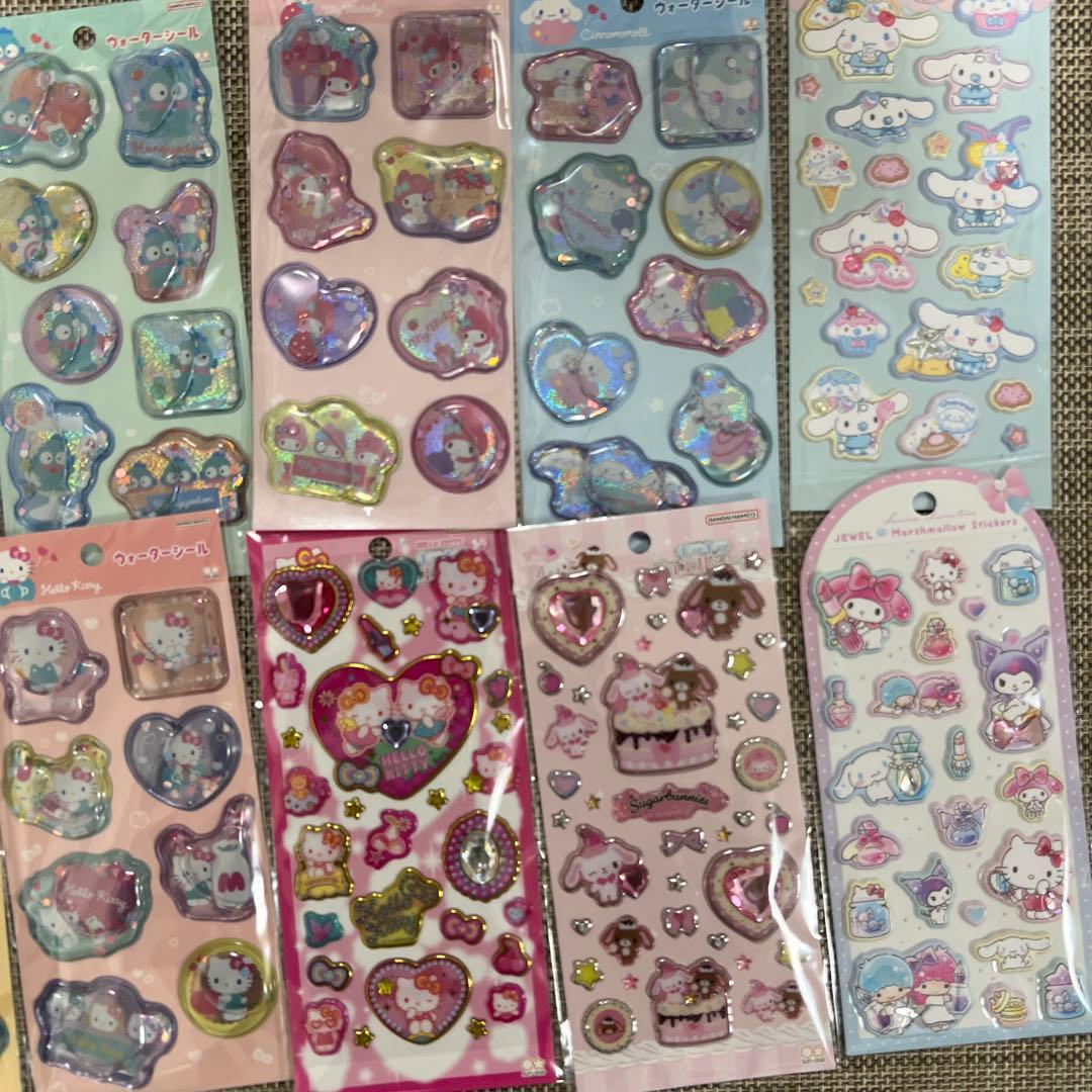 サンリオ ウォーターシール ￼キラキラジュエルシール⭐︎おはじきシール13点セット