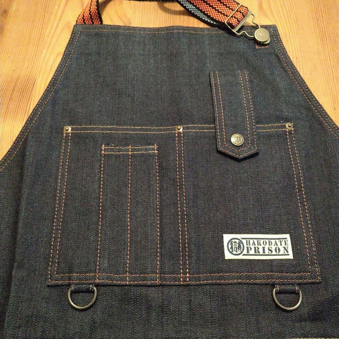 ◆マル獄シリーズ　DIYエプロン DENIM 10oz 缶バッチ付き