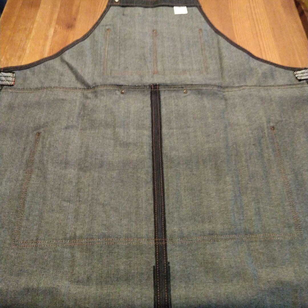 ◆マル獄シリーズ　DIYエプロン DENIM 10oz 缶バッチ付き