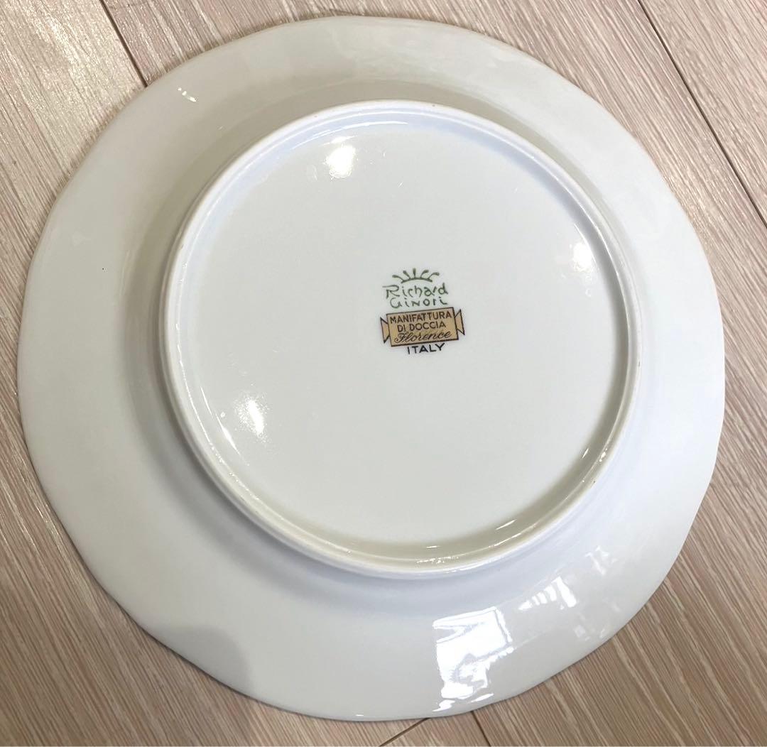 美品 リチャードジノリ 丸皿 ケーキ皿 小皿 イタリアンフルーツ柄 2枚セット