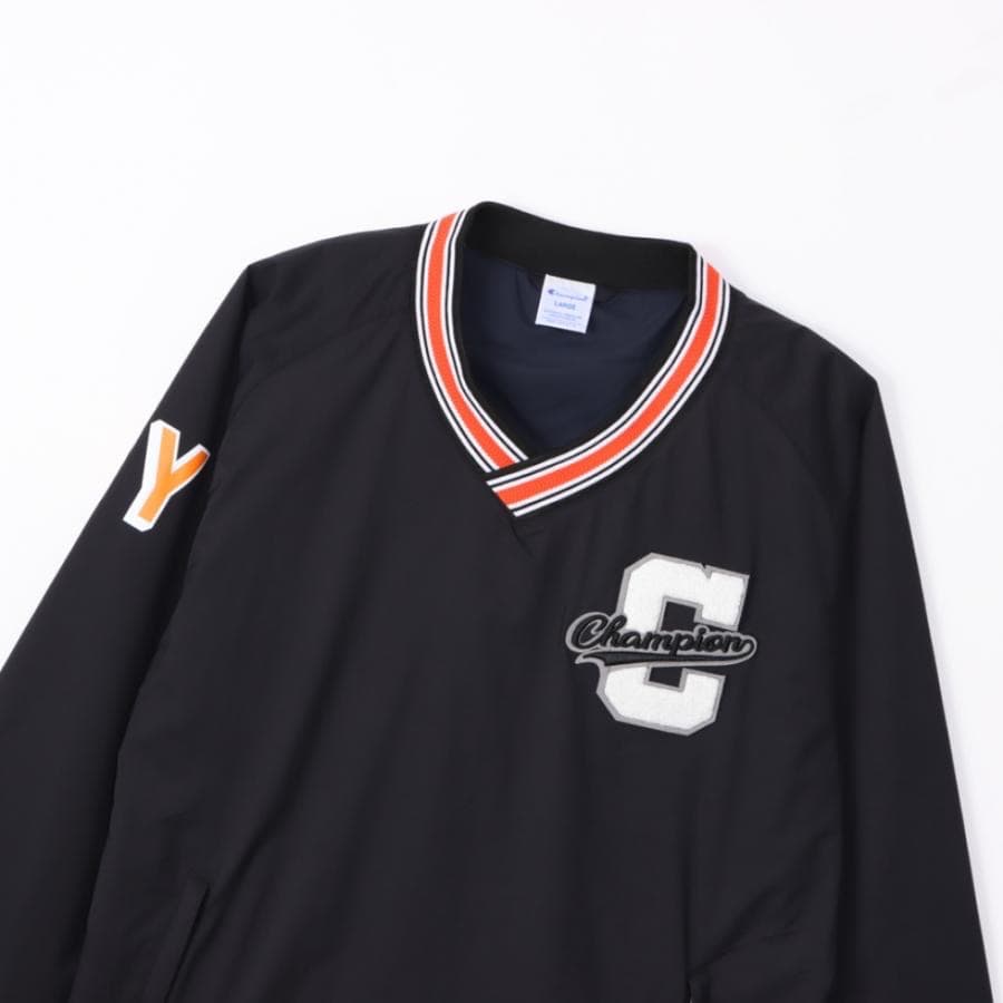 【XL】定価17380円 チャンピオンゴルフ 裏起毛メッシュVネックジャケット黒
