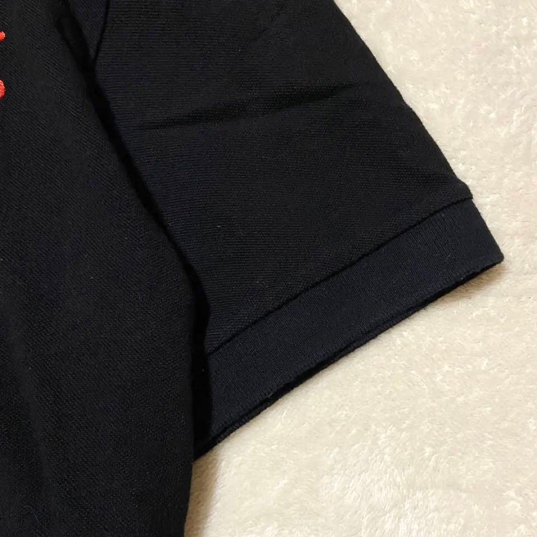 【未使用級✨】パーリーゲイツ ワッペン ポロシャツ ナンバリング 黒 5
