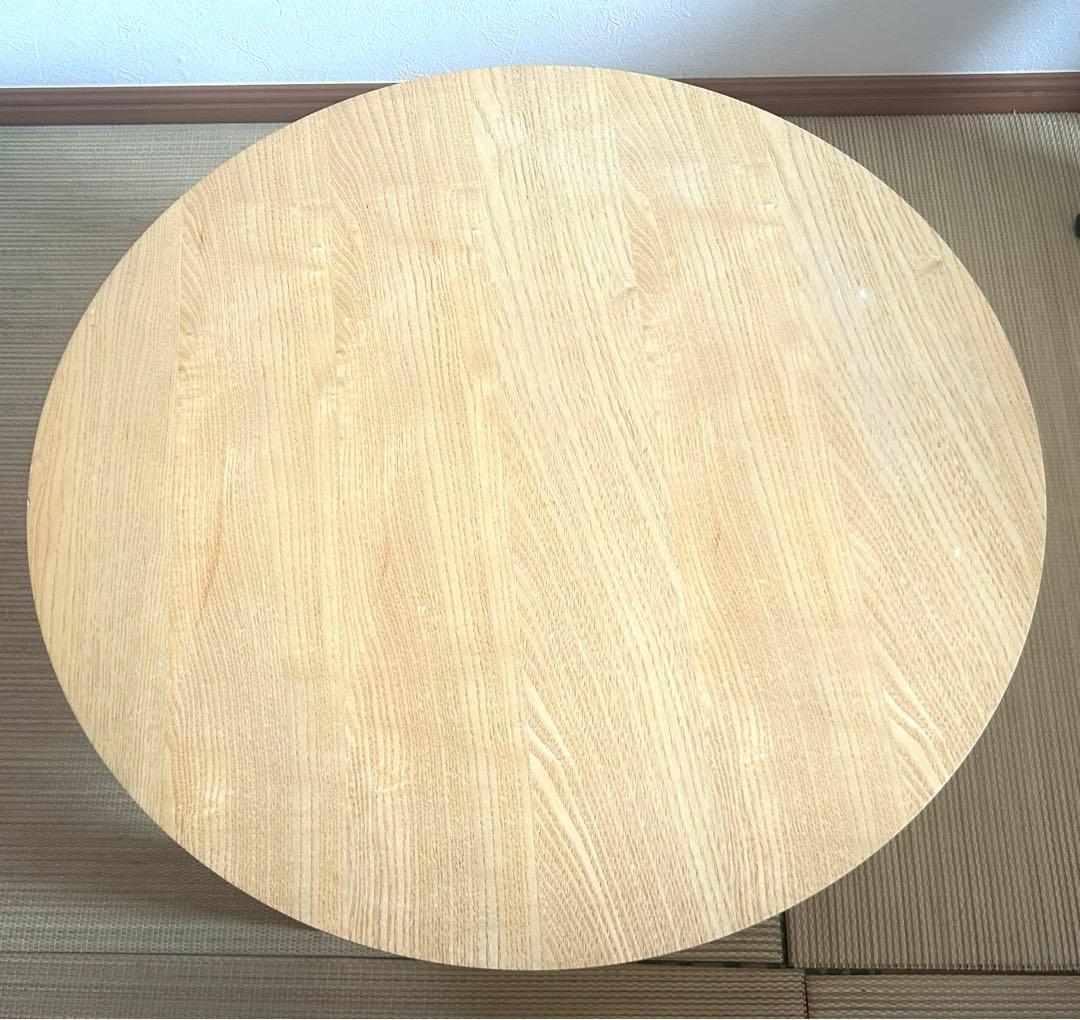 【破格】【送料込】ラウンドテーブル ちゃぶ台 円卓 65cm レトロ ナチュラル