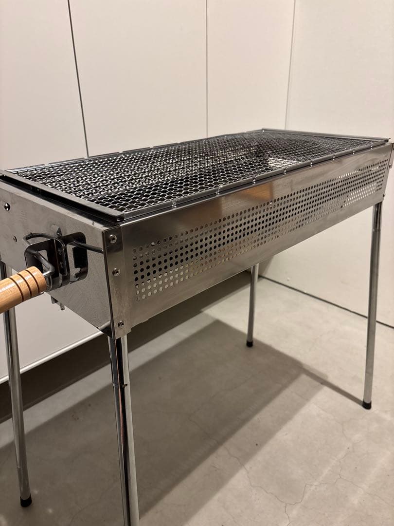 【新品網付き】【専用鉄板付き】ONOE イクシード　バーベキューコンロ