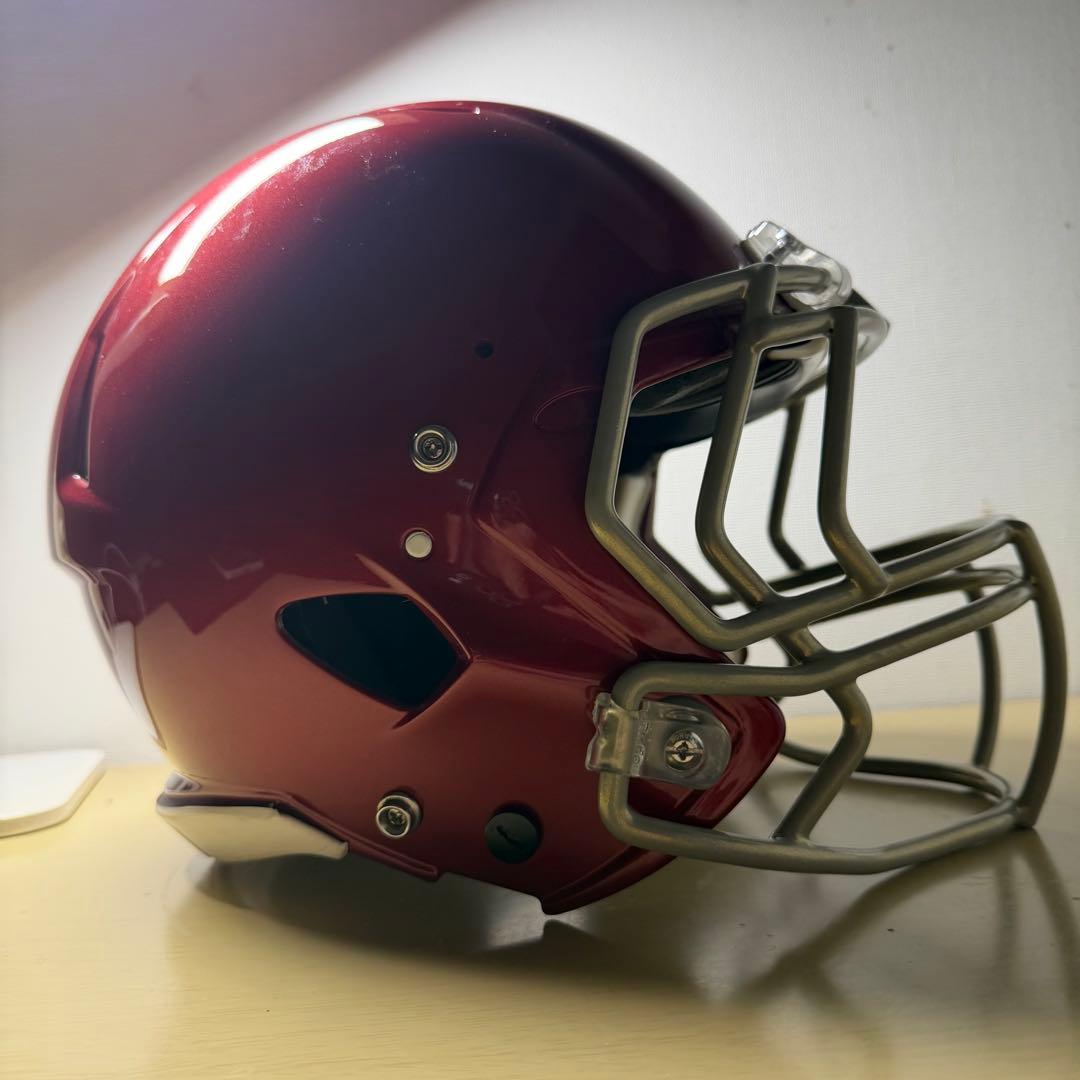 【超美品】Riddell アメリカンフットボールヘルメット　レッド　サイズM