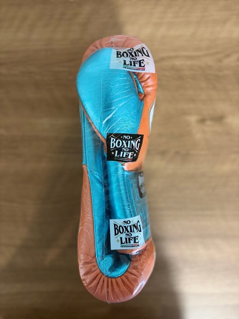 NO BOXING LIFE ボクシンググローブ 10oz オレンジ/ブルー