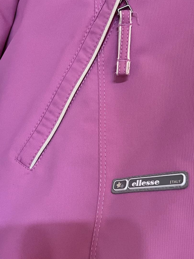 ellesse スキーウェア 上下セット ピンク ベージュ グローブ付き