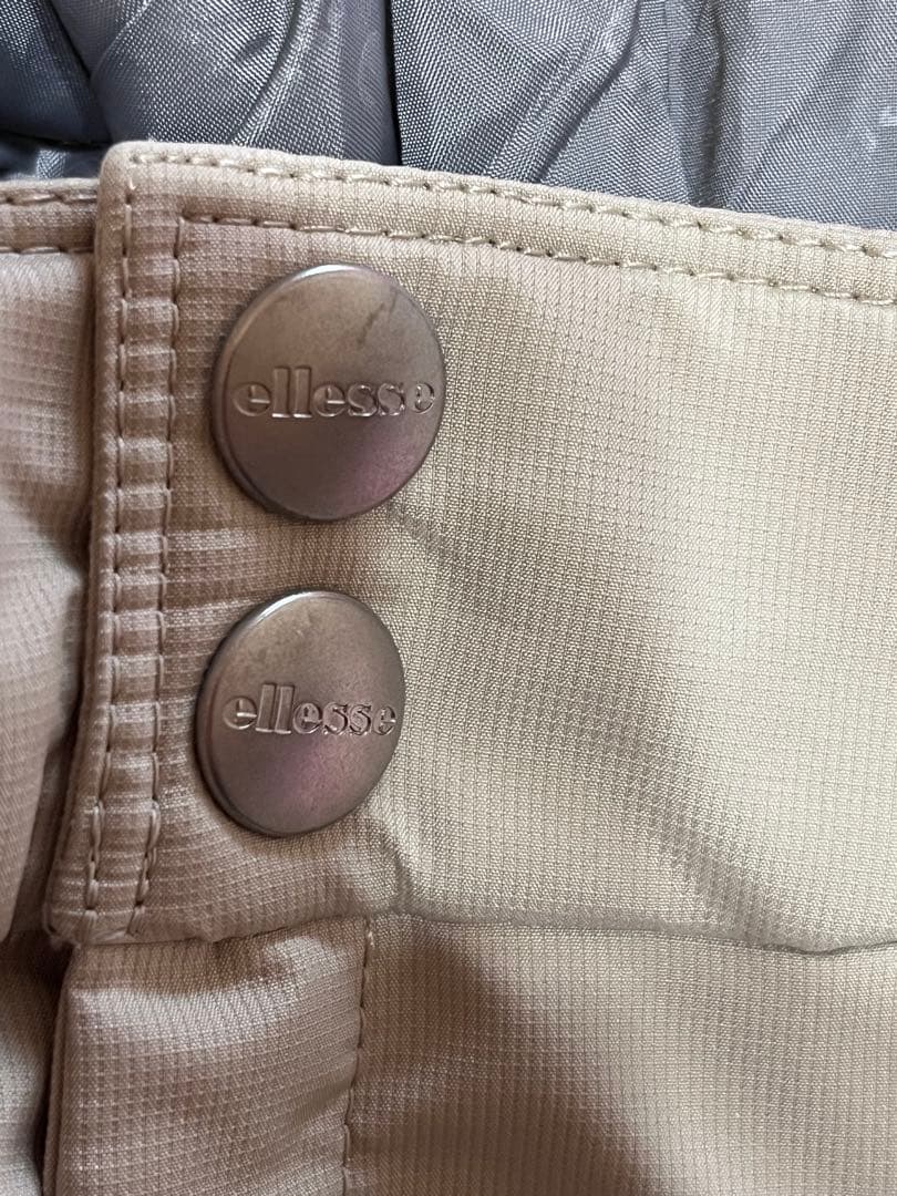 ellesse スキーウェア 上下セット ピンク ベージュ グローブ付き