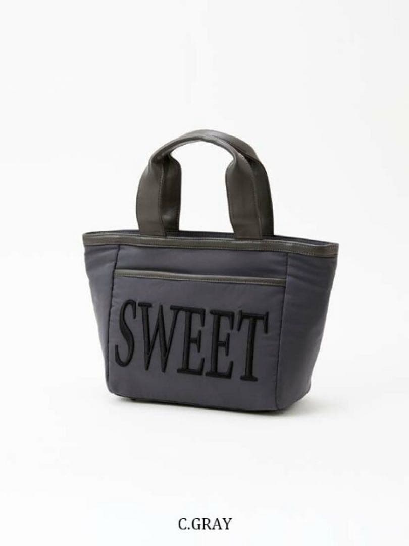 【新品未使用】SY32 SWEETロゴ刺繍 バケットバッグ型 カートバッグ