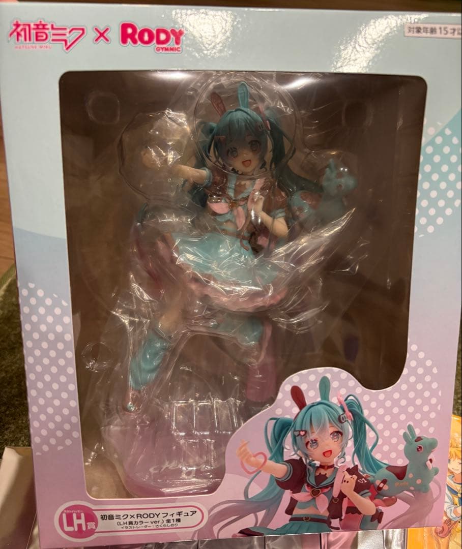 RODY タイトーくじ 初音ミク フィギュア クリアスタンド クリアファイル