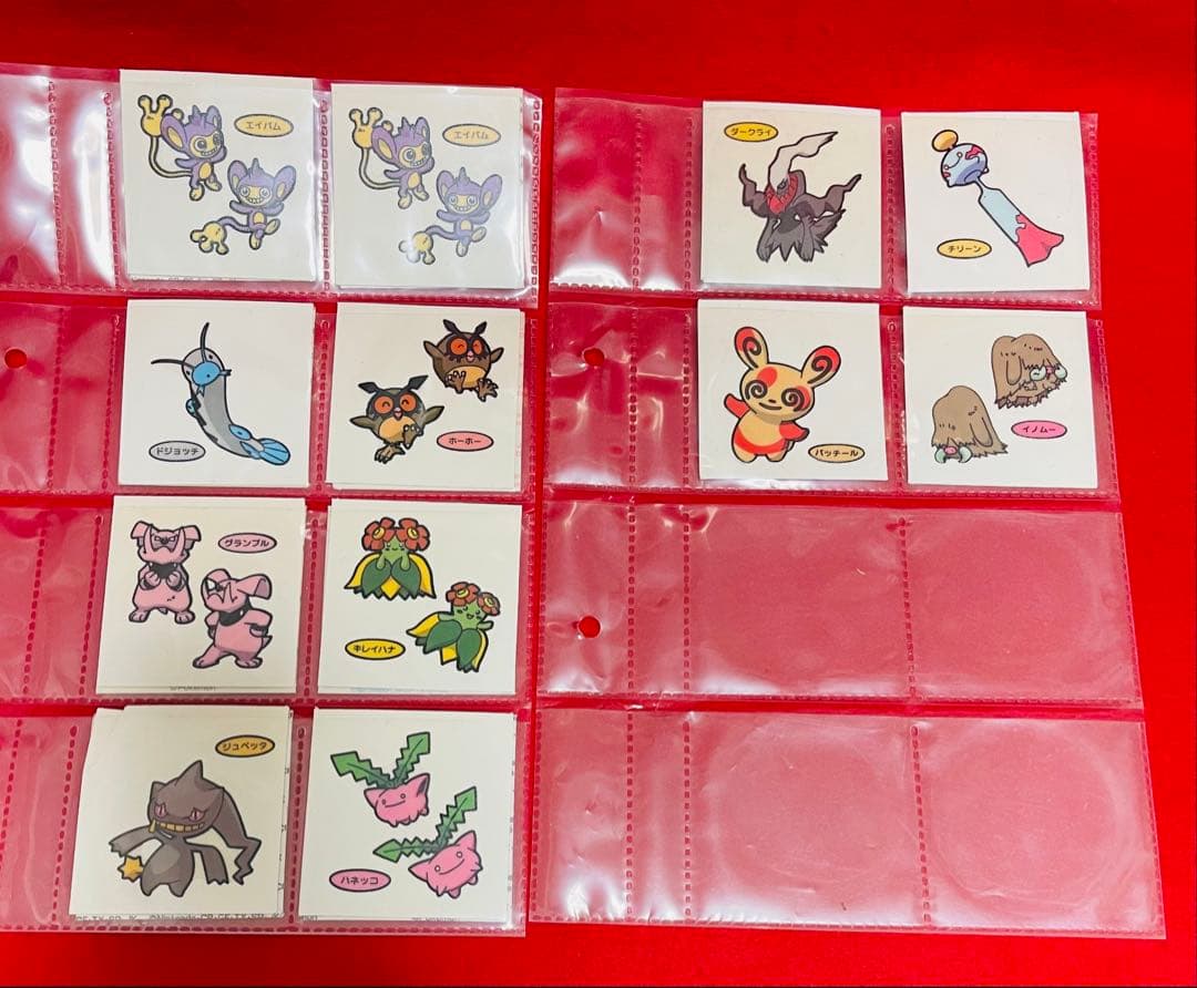 ポケモン　レトロステッカー　シール　まとめ売り100枚以上　貴重レアファイル付き