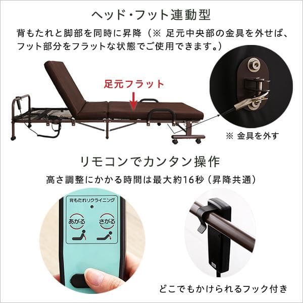 電動リクライニングベッド