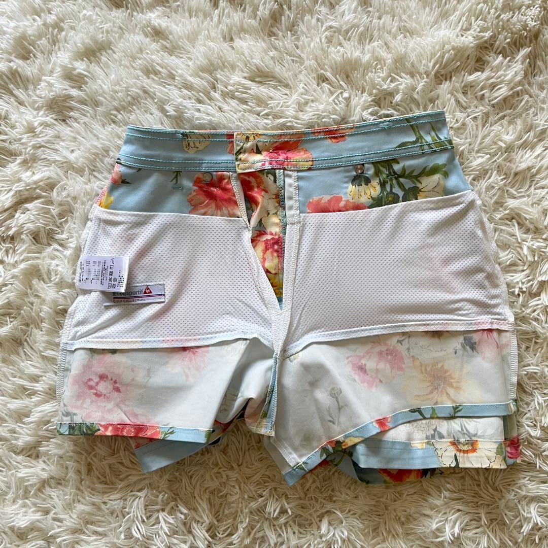 美品 le coq sportif ゴルフ 花柄スカート 9