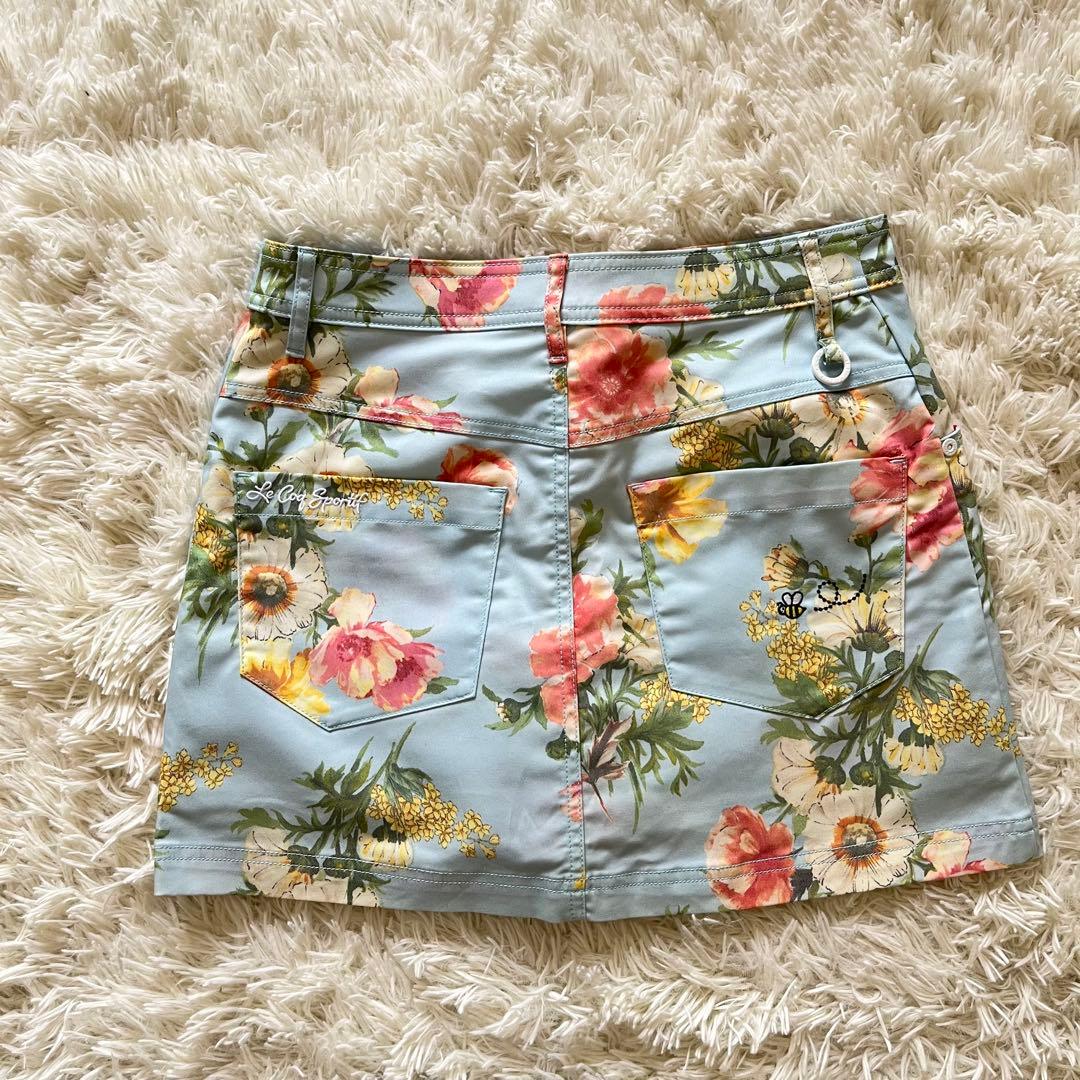 美品 le coq sportif ゴルフ 花柄スカート 9