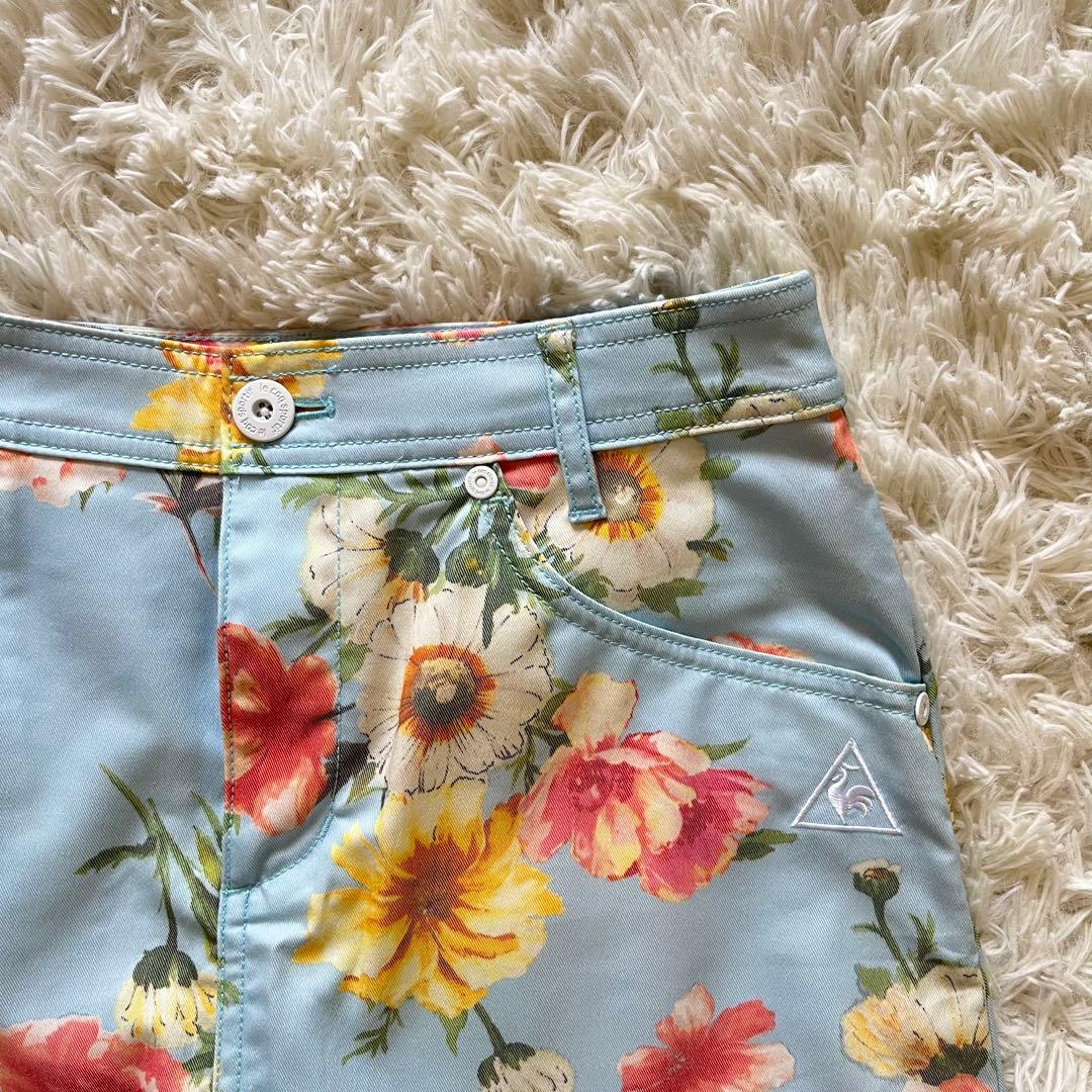 美品 le coq sportif ゴルフ 花柄スカート 9