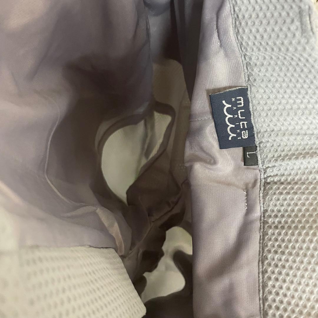 新品　muta marine ムータ　メッシュ　パンツ　グレー　L ゴルフ