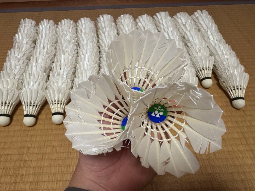 使用済みバドミントンシャトル120個 ⑨