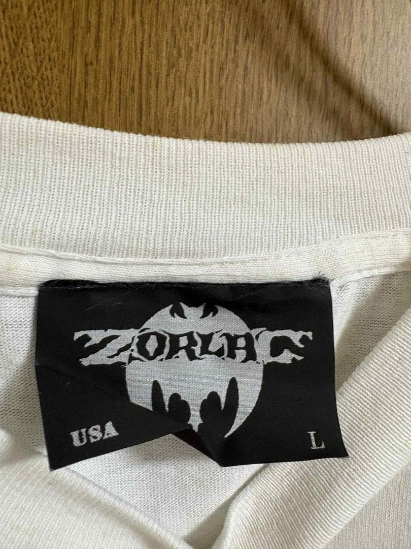 メガレア！超希少！未使用ZORLACゾーラック！ホワイト！ビンテージ・Tシャツ