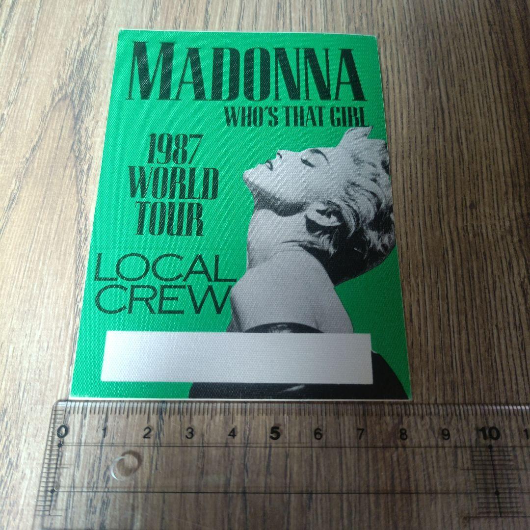 MADONNA 1987 バックステージ・パス スタッフ用ステッカー【非売品】