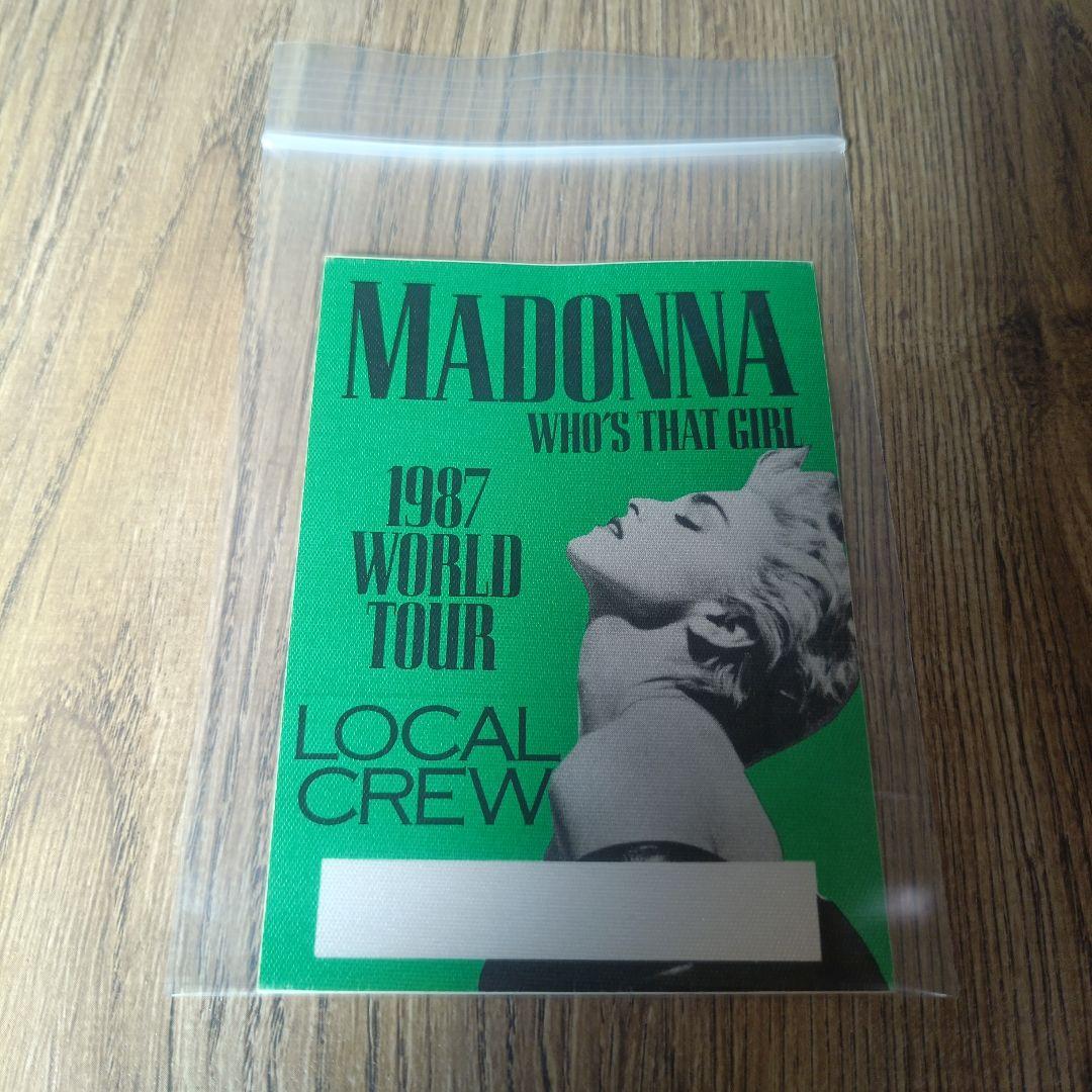 MADONNA 1987 バックステージ・パス スタッフ用ステッカー【非売品】