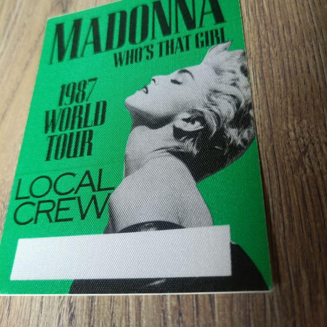 MADONNA 1987 バックステージ・パス スタッフ用ステッカー【非売品】