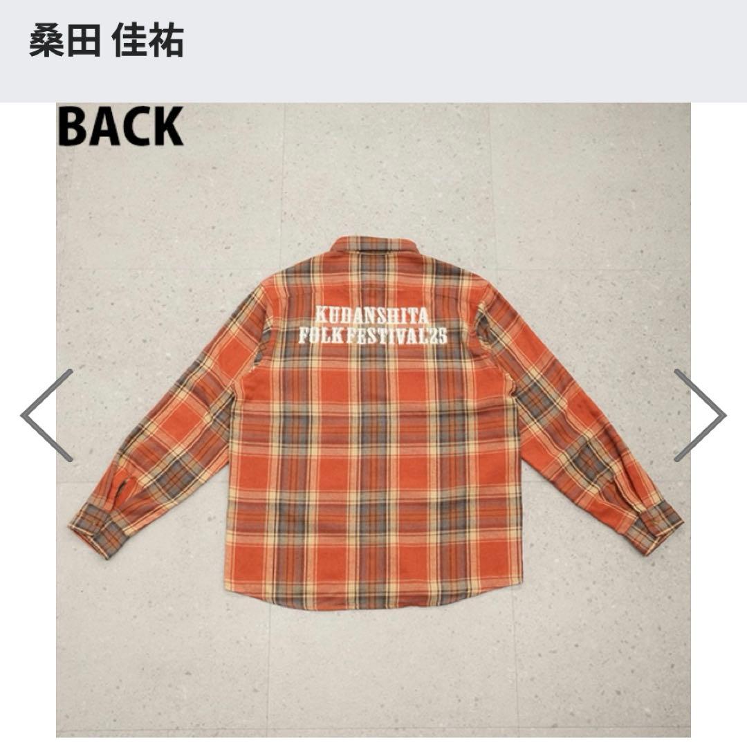 桑田佳祐　フォークフェスティバル2025 グッズ　ネルシャツ　サイズL