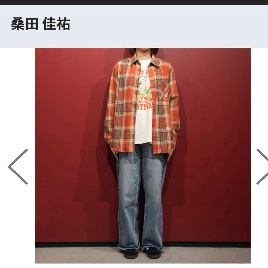 桑田佳祐　フォークフェスティバル2025 グッズ　ネルシャツ　サイズL