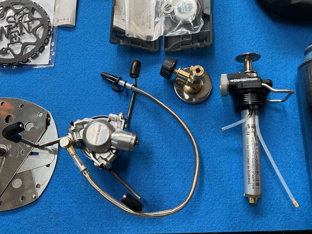 SOTO・MUKAストーブ・ポンプ新品・限定ボトル・GASアダプター付豪華セット