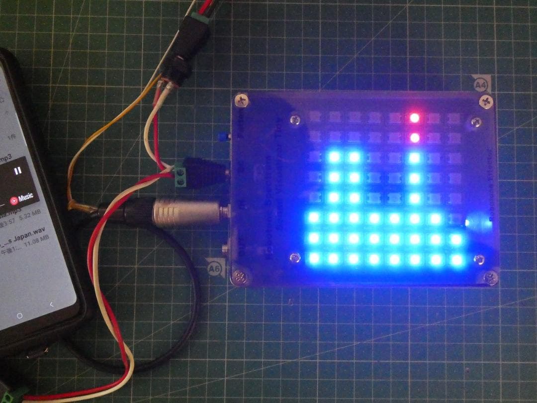 自作　Spectrum Sound Visualizer tiny XY