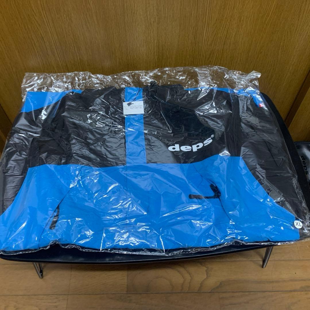 deps × GO OUT マウンテンパーカー XL ブラック×ブルー
