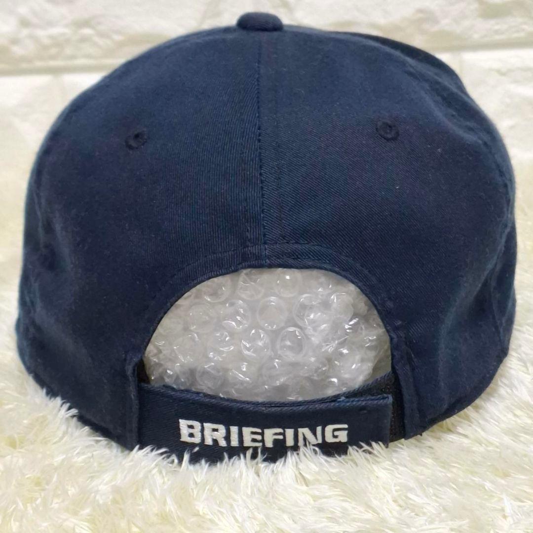 BRIEFING キャップ ゴルフ ロゴ刺繍 国旗 ネイビー FR 洗濯済