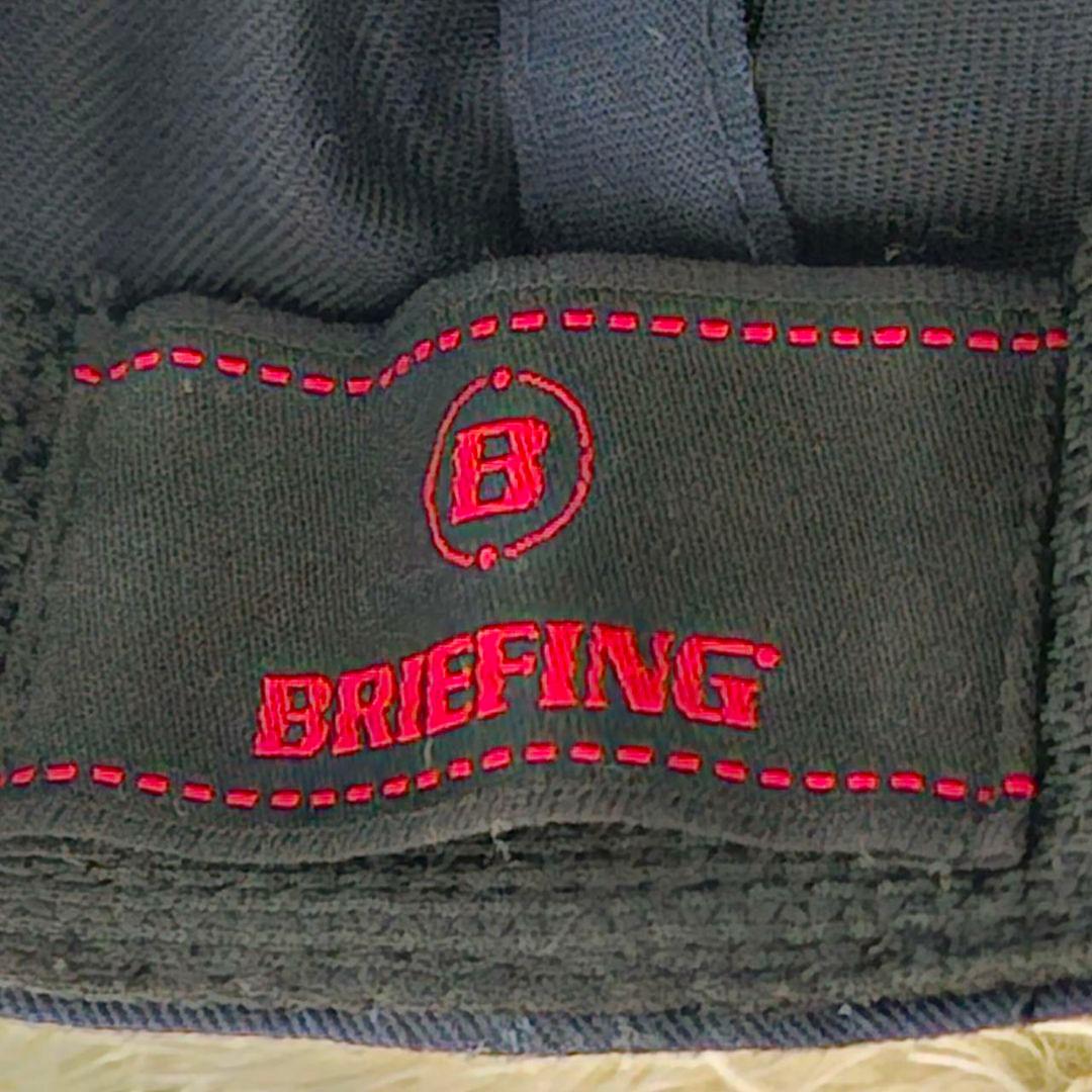 BRIEFING キャップ ゴルフ ロゴ刺繍 国旗 ネイビー FR 洗濯済
